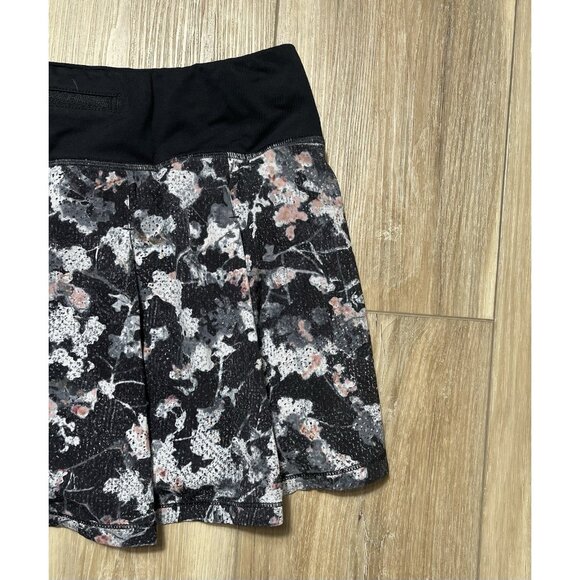 Lululemon Pace Rival Black Bloom Spring Floral Skirt - Size 10 - Picture 14 of 16